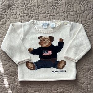 Ralph Lauren Teddy Bear Sweater NWOT